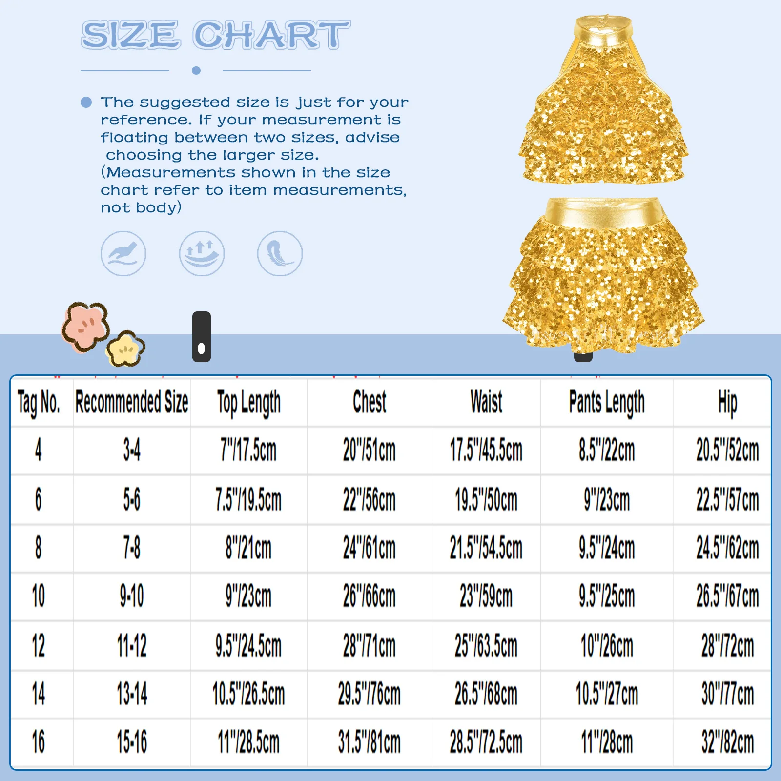 Children Jazz Dance Costumes Kids Girls Shiny Sequins Dancewear Sets Crop Top + Skirt Hip Hop Clothes Ballroom Performance Wear thumbnail 6