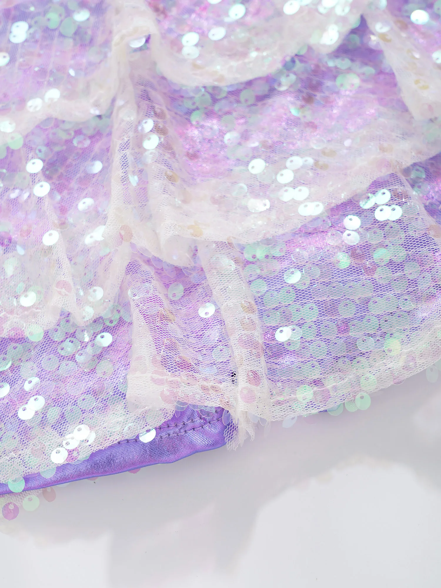 Children Jazz Dance Costumes Kids Girls Shiny Sequins Dancewear Sets Crop Top + Skirt Hip Hop Clothes Ballroom Performance Wear thumbnail 4