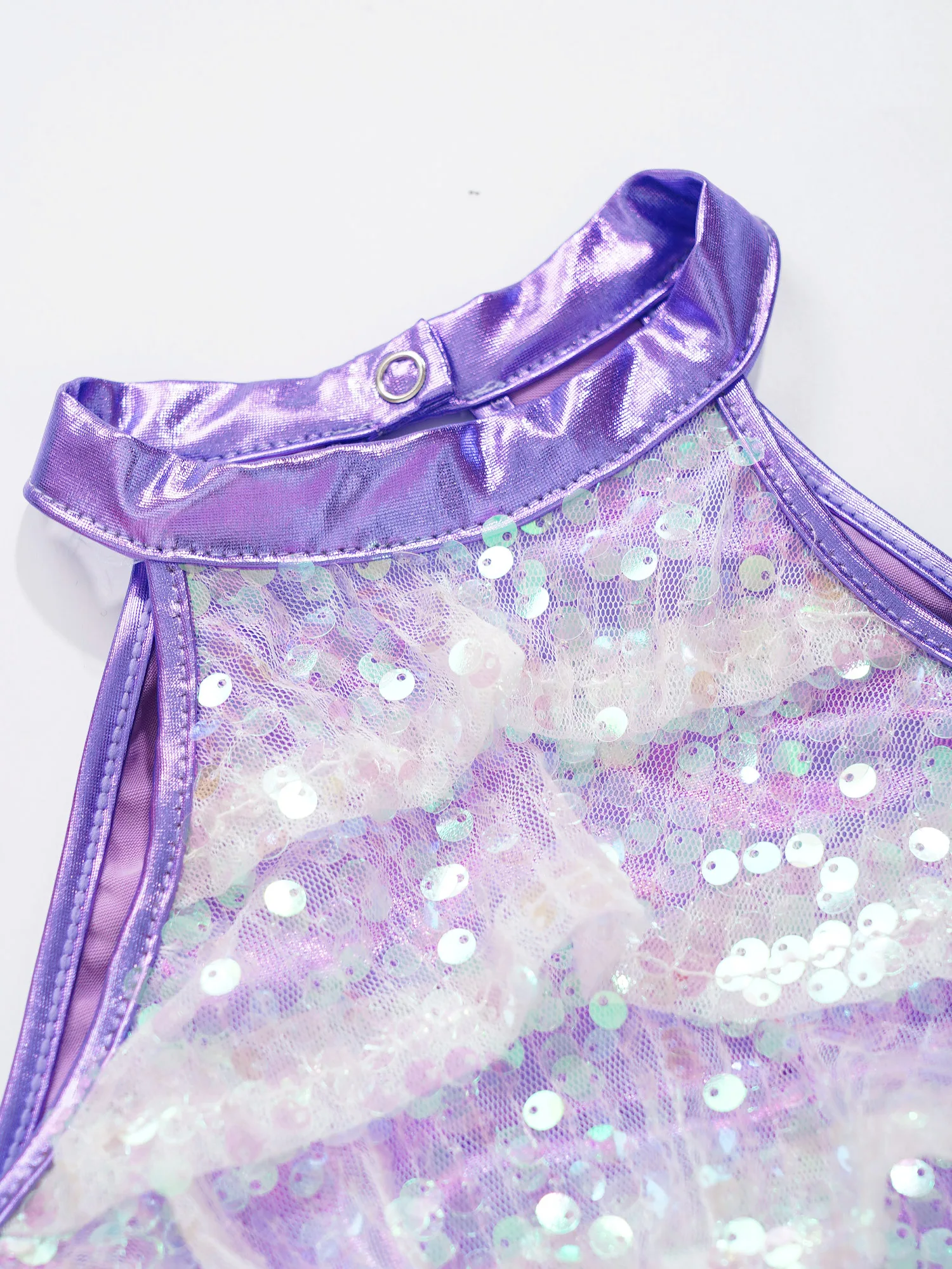 Children Jazz Dance Costumes Kids Girls Shiny Sequins Dancewear Sets Crop Top + Skirt Hip Hop Clothes Ballroom Performance Wear thumbnail 5
