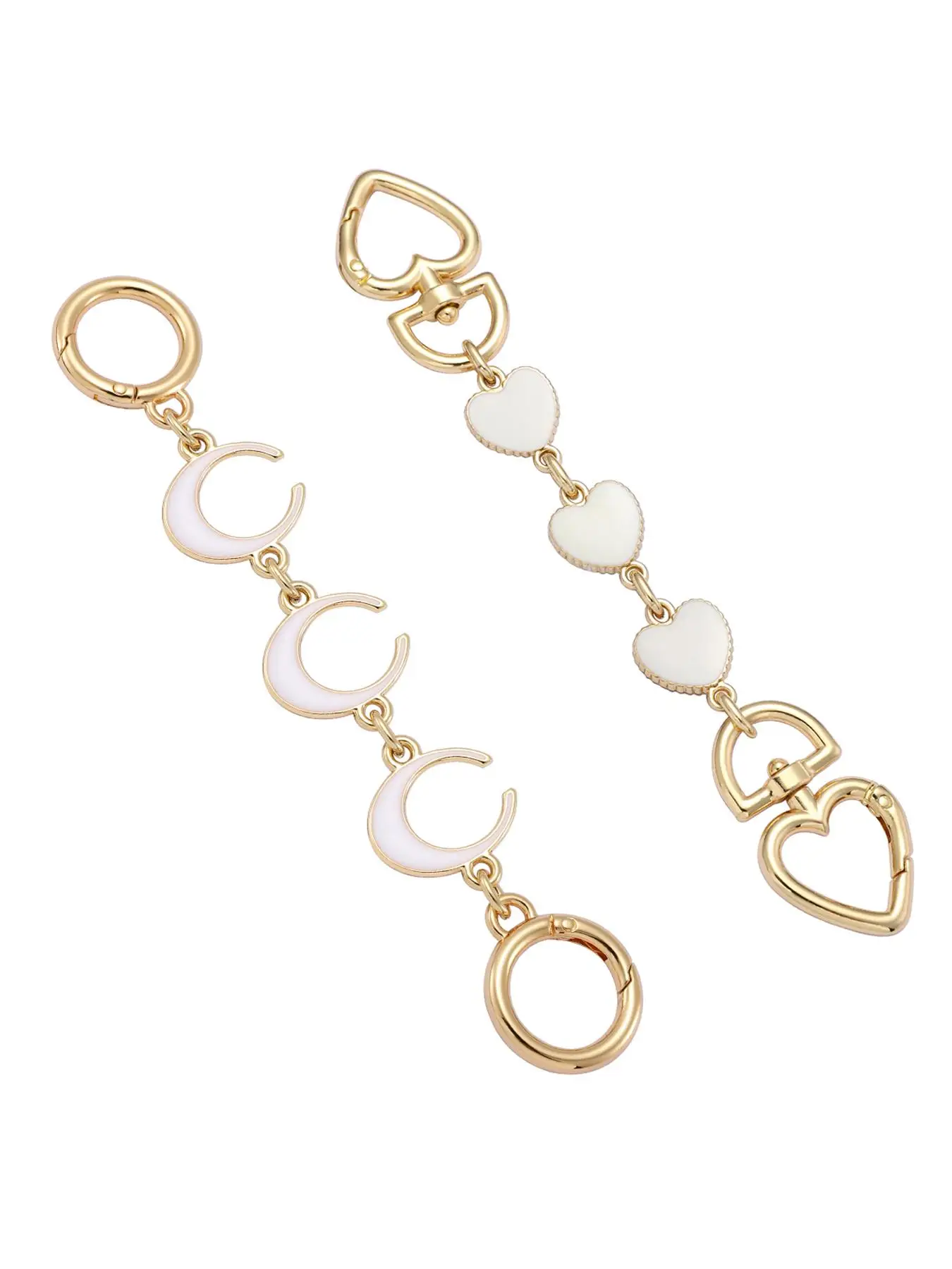 2PCS Purse Chain Extender Bag Extender Chain Purse Strap Extenders for Handbags Crossbody Bag Charms Accessories thumbnail 4