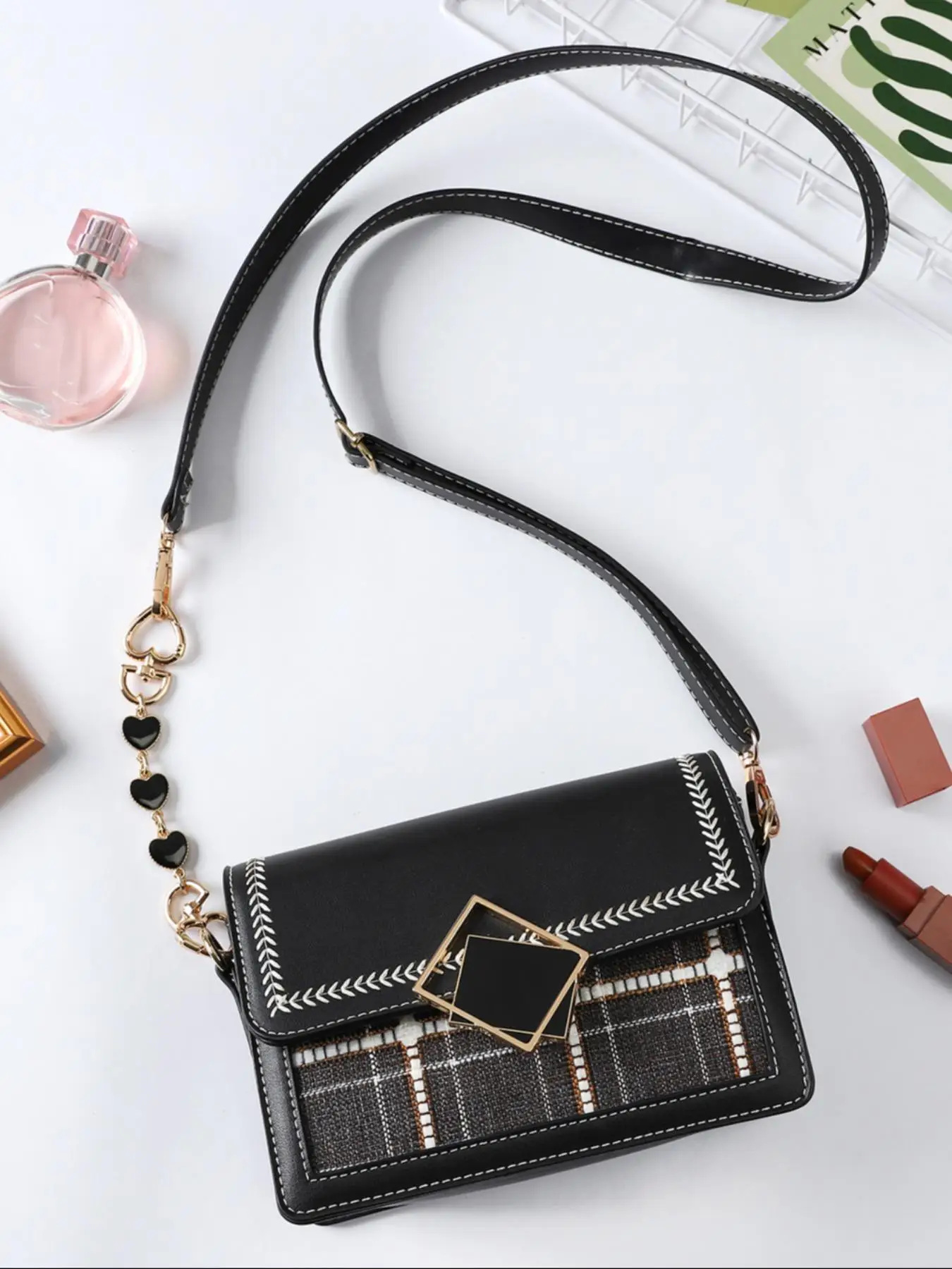 2PCS Purse Chain Extender Bag Extender Chain Purse Strap Extenders for Handbags Crossbody Bag Charms Accessories thumbnail 3