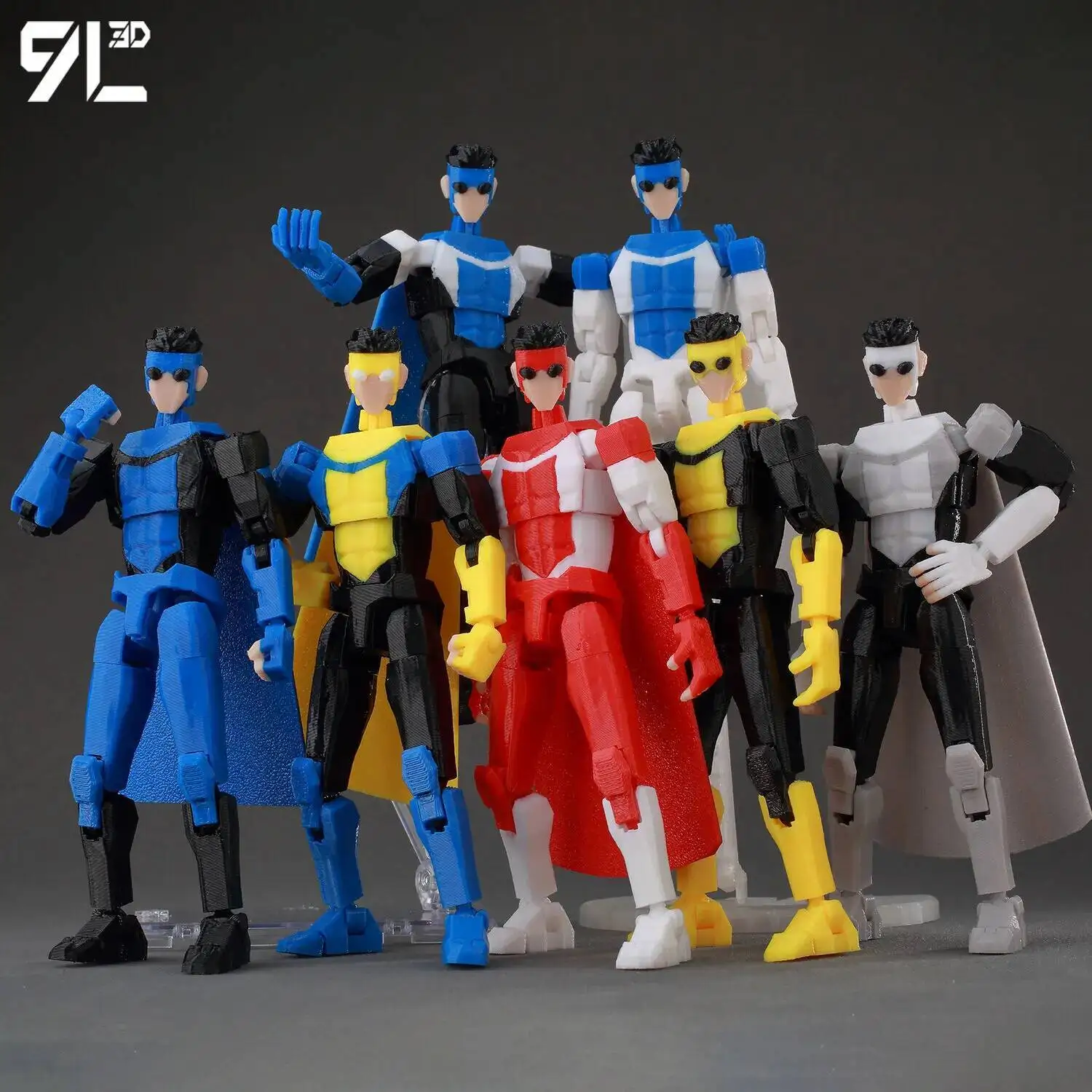 9L3D Lucky 13 Invincible Boy Conquer​ Omni Action Figure 3D Printed Anime Model Multi-Jointed Poseable Collectible Toy Gift Fan thumbnail 2