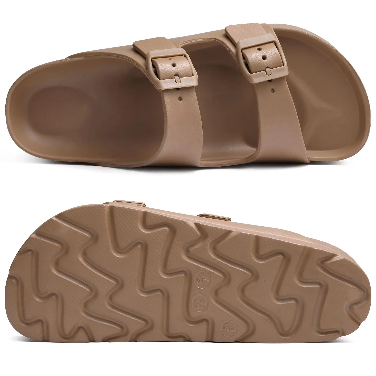 Kidmi Summer Women's Platform Sandals Comfort Foam Slides Lightweight Thick Soles Cloud Sandals Adjustable Buckle Cushion Sandal thumbnail 3