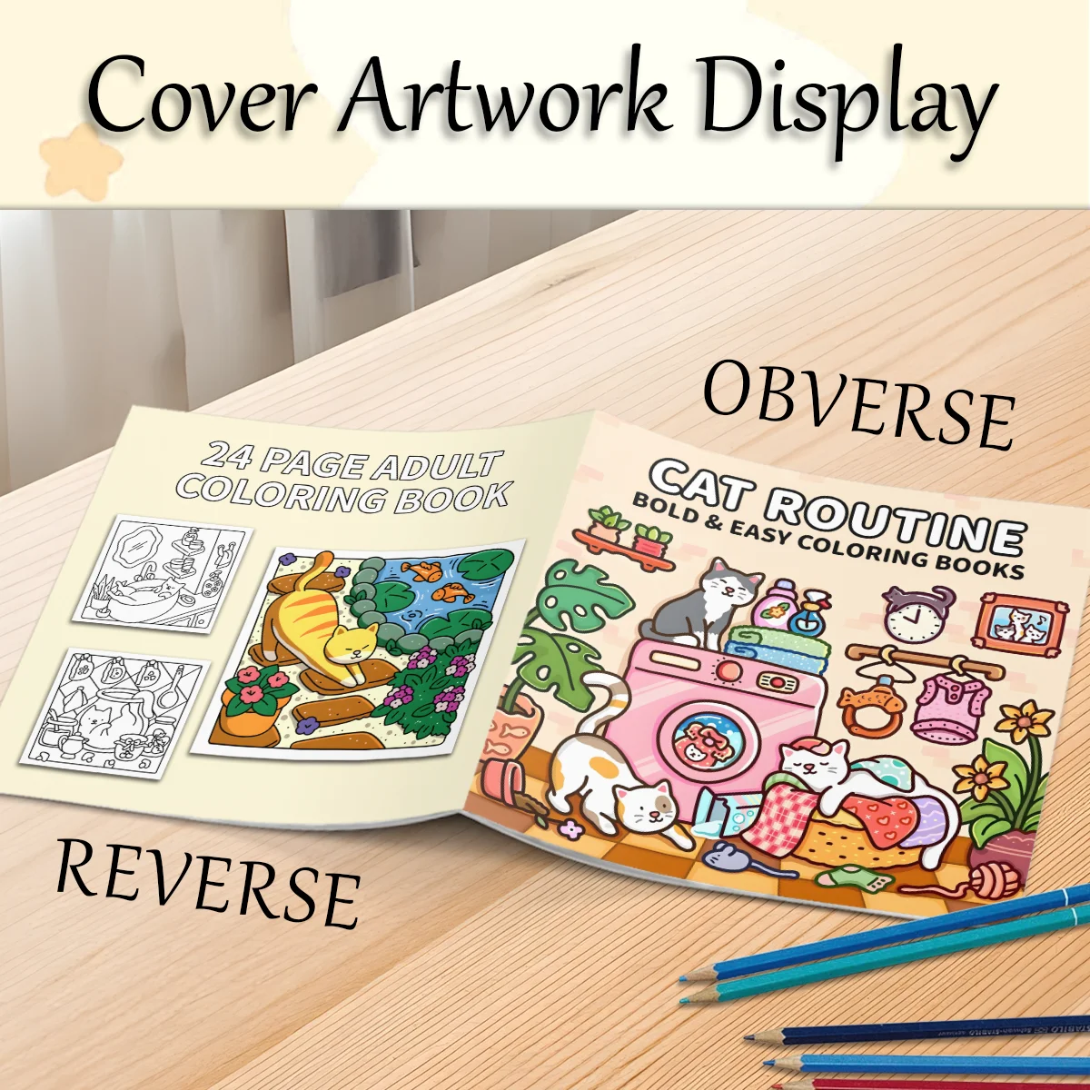 Adult Coloring Book Unique Cat-Themed Picture Book for Relaxation Upgraded Paper for Comfortable Coloring Perfect Gift Friend thumbnail 5