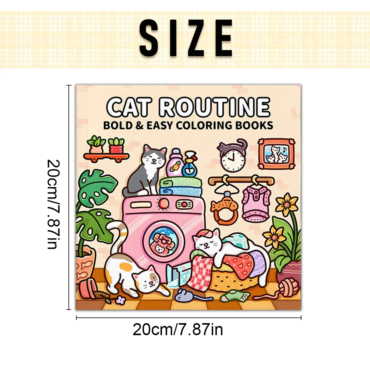 Adult Coloring Book Unique Cat-Themed Picture Book for Relaxation Upgraded Paper for Comfortable Coloring Perfect Gift Friend thumbnail 2