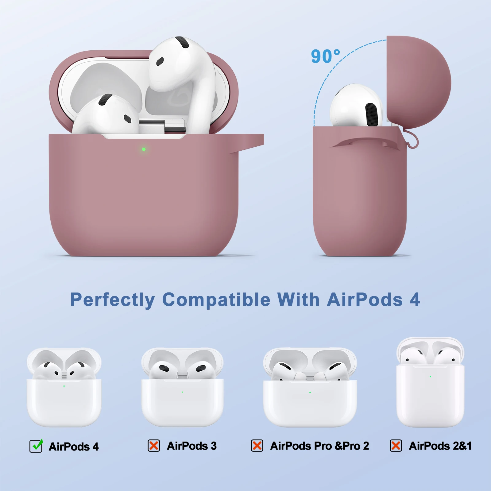 Silicone Cases For Apple Airpods 4 Earphones Accessories Wireless Bluetooth Headset Cover For Apple Air Pods 4 Protective Case thumbnail 5