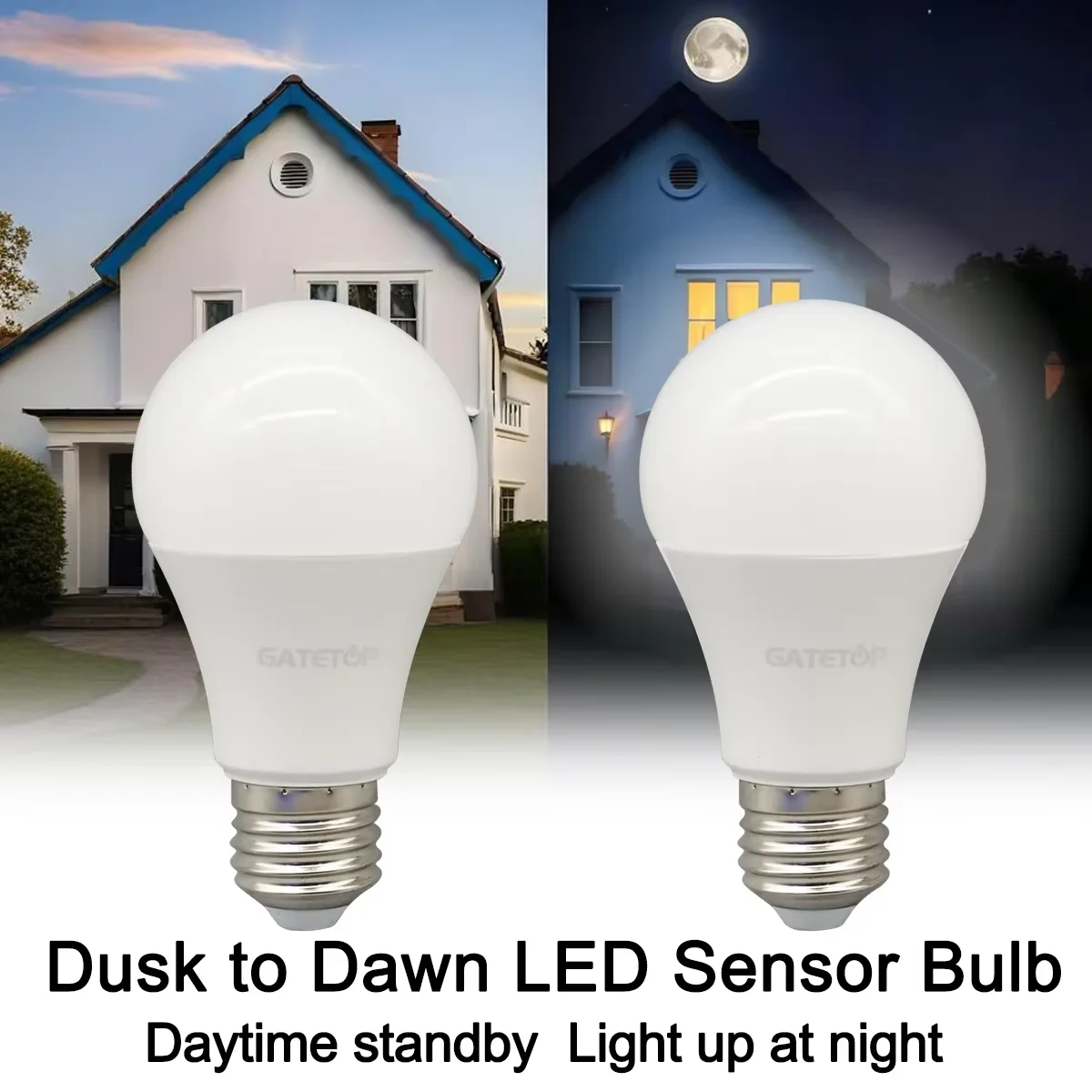 1-10pcs AC110V/220V 10W LED Bulb with Light Sensor,E27/B22 Base, Ideal for Underground Garage Corridor Entrances Bright at night thumbnail 6