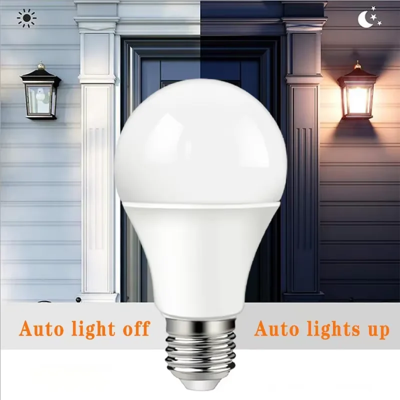 1-10pcs AC110V/220V 10W LED Bulb with Light Sensor,E27/B22 Base, Ideal for Underground Garage Corridor Entrances Bright at night thumbnail 5