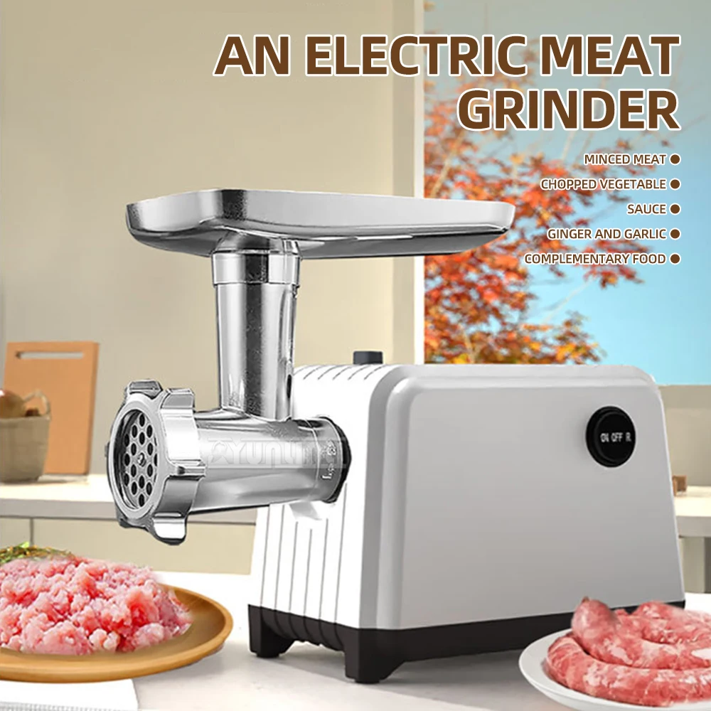 Kitchen Meat Processador Automatic Sausage Stuffer Maker Powerful Electric Meat and Vegetables Grinder Ppicador A De Carne thumbnail 3