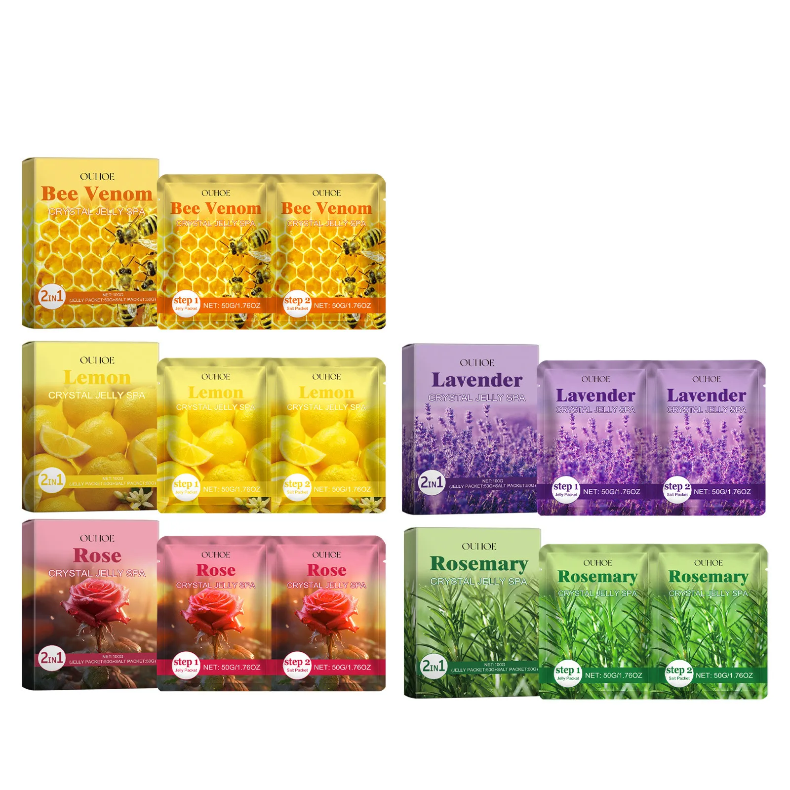 Crystal Jelly Spa Foot Soak Remove Dead Skin Soften Calluses Body Exfoliation Eliminate Fatigue Soothing Mud Scruber Skin Care thumbnail 2
