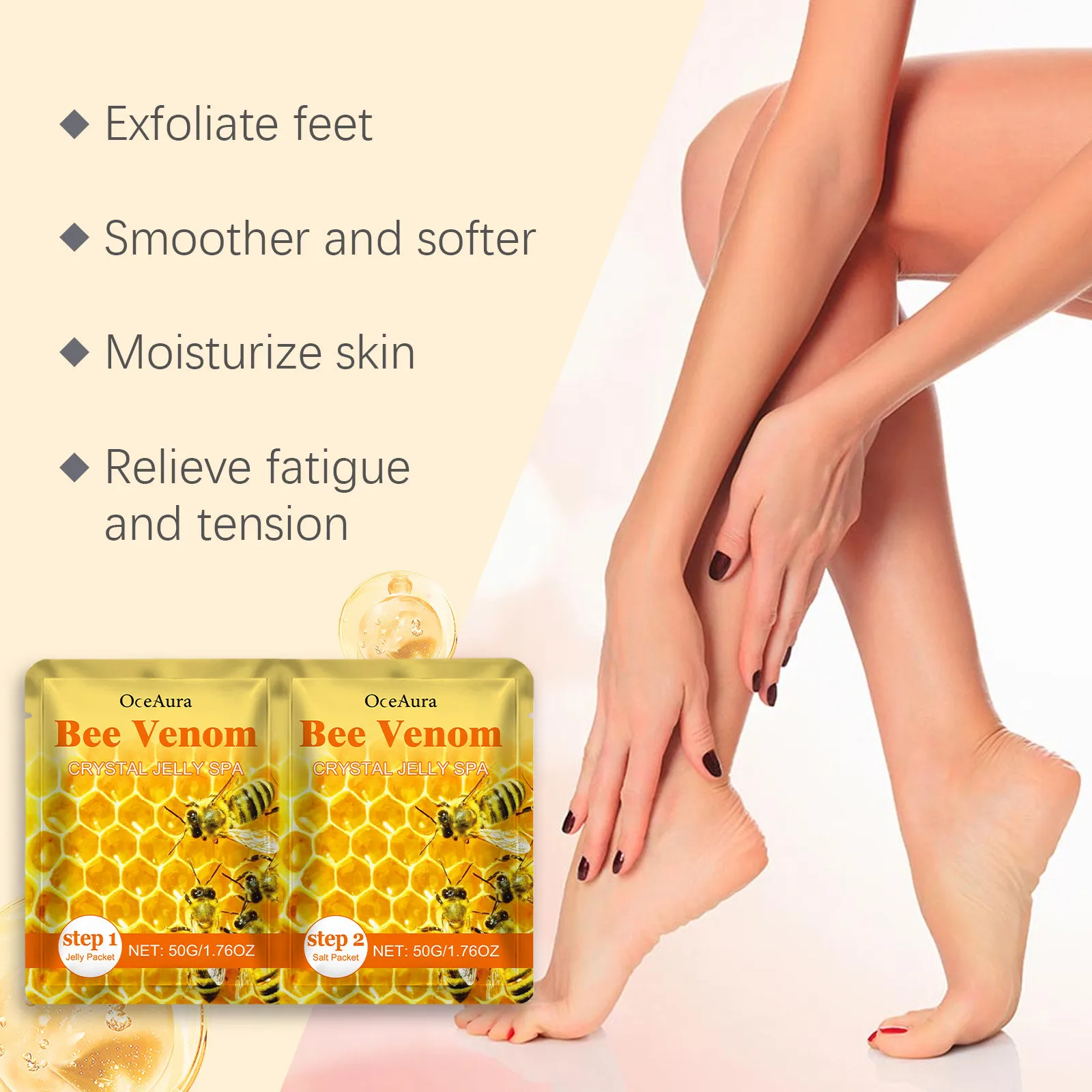 Crystal Jelly Spa Foot Soak Remove Dead Skin Soften Calluses Body Exfoliation Eliminate Fatigue Soothing Mud Scruber Skin Care thumbnail 5