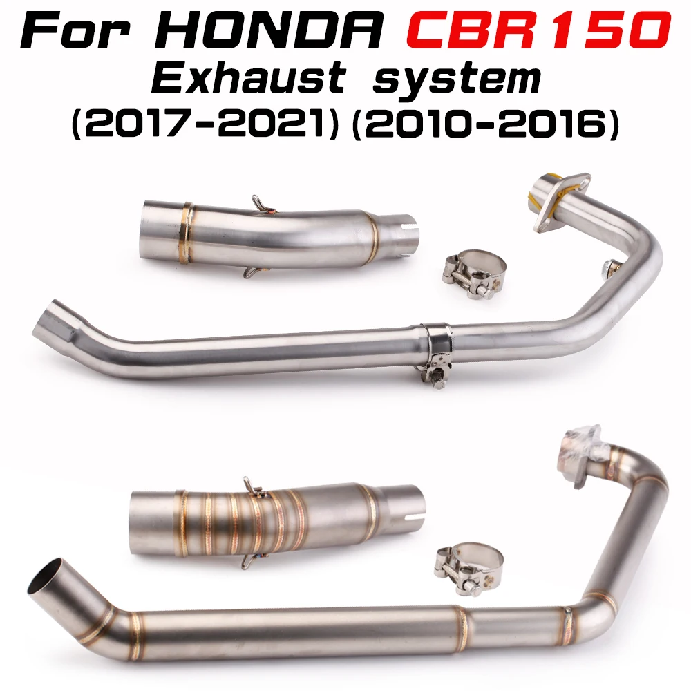 Motorcycle Stainless Steel Full Exhaust System for cbr125 cbr150 cbr125r cbr150r 2010-2016 2017-2021