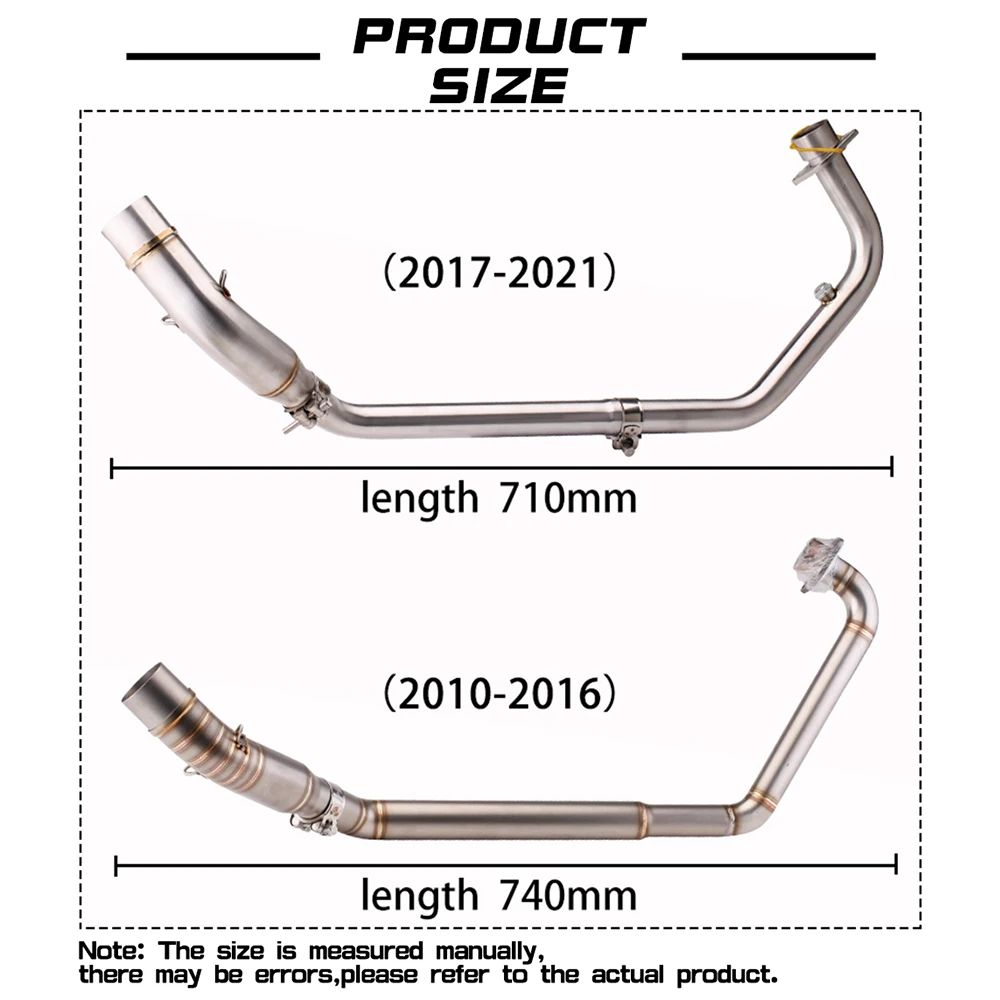Motorcycle Stainless Steel Full Exhaust System for cbr125 cbr150 cbr125r cbr150r 2010-2016 2017-2021 thumbnail 4