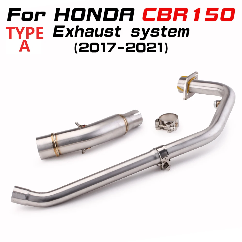 Motorcycle Stainless Steel Full Exhaust System for cbr125 cbr150 cbr125r cbr150r 2010-2016 2017-2021 thumbnail 6