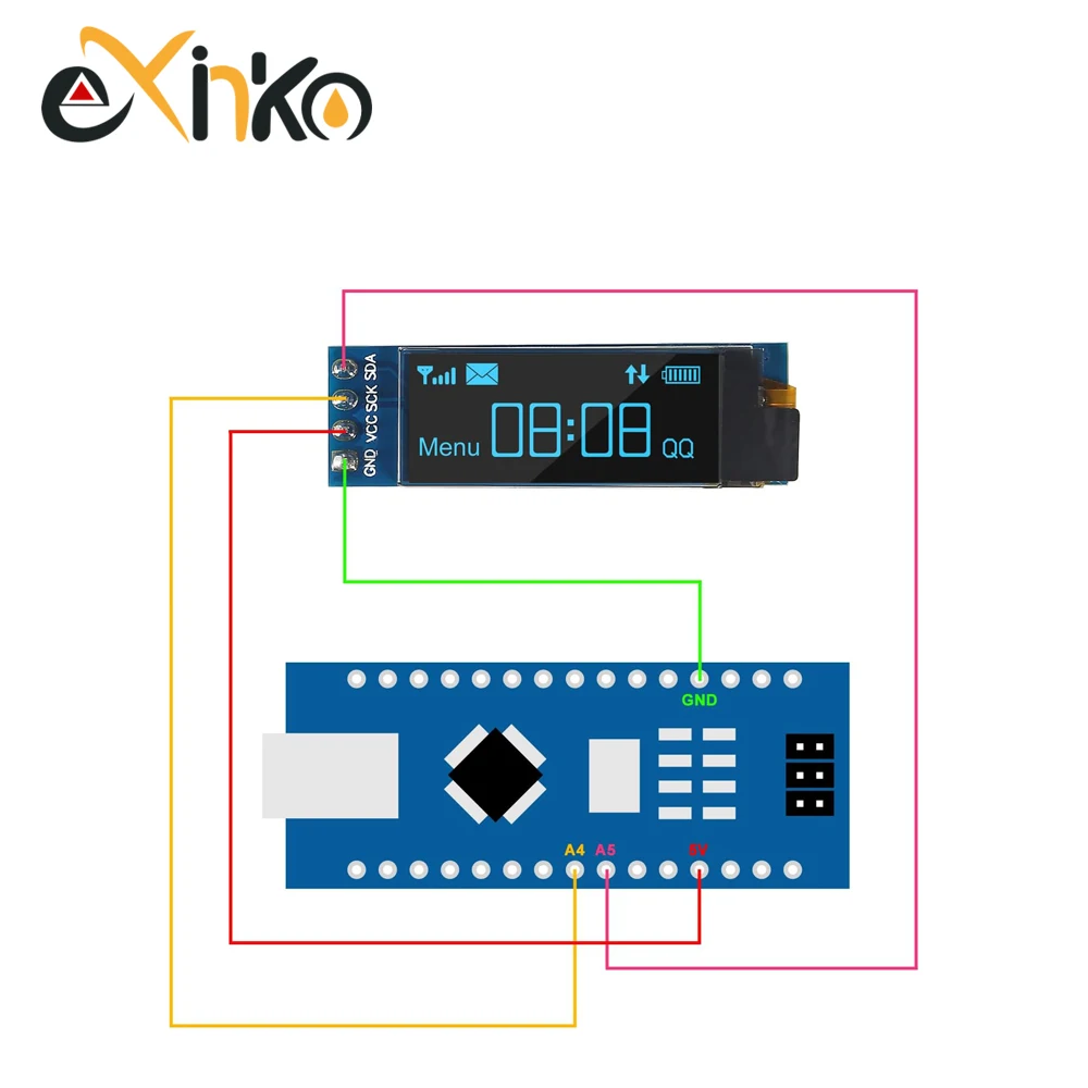 1-10pcs 0.91 inch OLED display module white/blue OLED 128X32 LCD LED Display SSD1306 12832 0.91 IIC i2C Communicate for ardunio thumbnail 2
