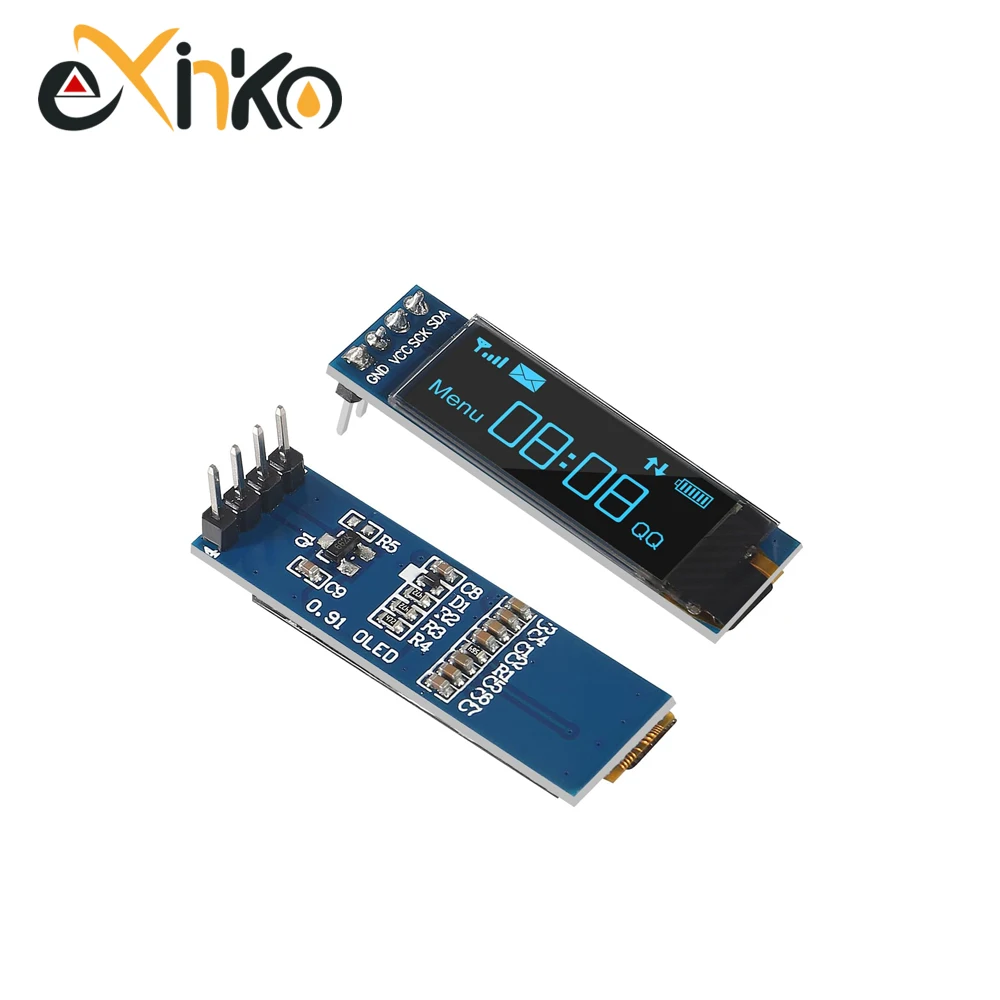 1-10pcs 0.91 inch OLED display module white/blue OLED 128X32 LCD LED Display SSD1306 12832 0.91 IIC i2C Communicate for ardunio thumbnail 6