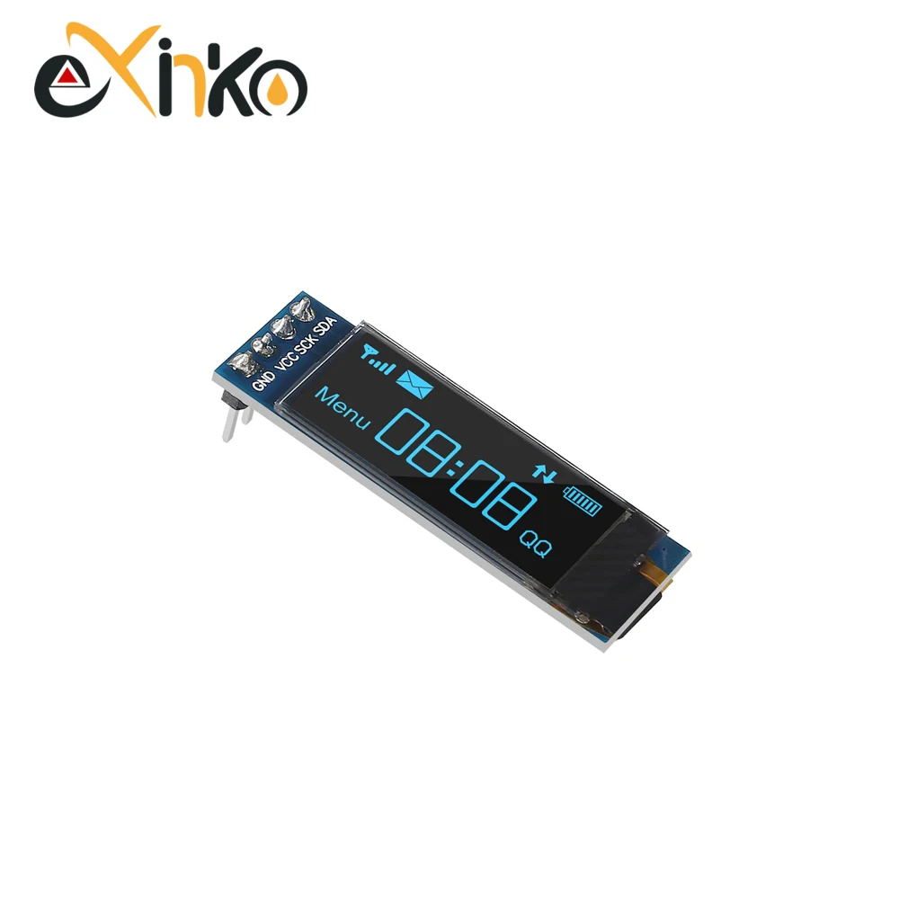 1-10pcs 0.91 inch OLED display module white/blue OLED 128X32 LCD LED Display SSD1306 12832 0.91 IIC i2C Communicate for ardunio thumbnail 4