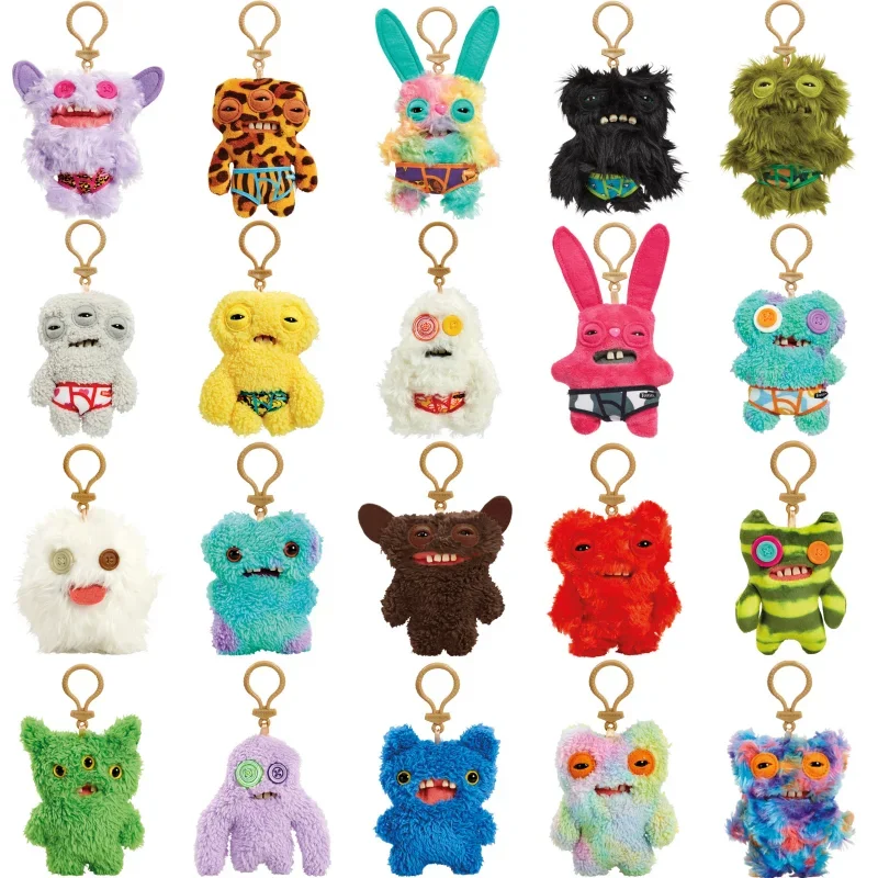 Fuggler Funny Ugly Monster Plush Toys Keychain Kawaii Fuggler Monster Rabbits Cute Stuffed Peluche Dolls Pendants Gifts Kid 12CM thumbnail 2