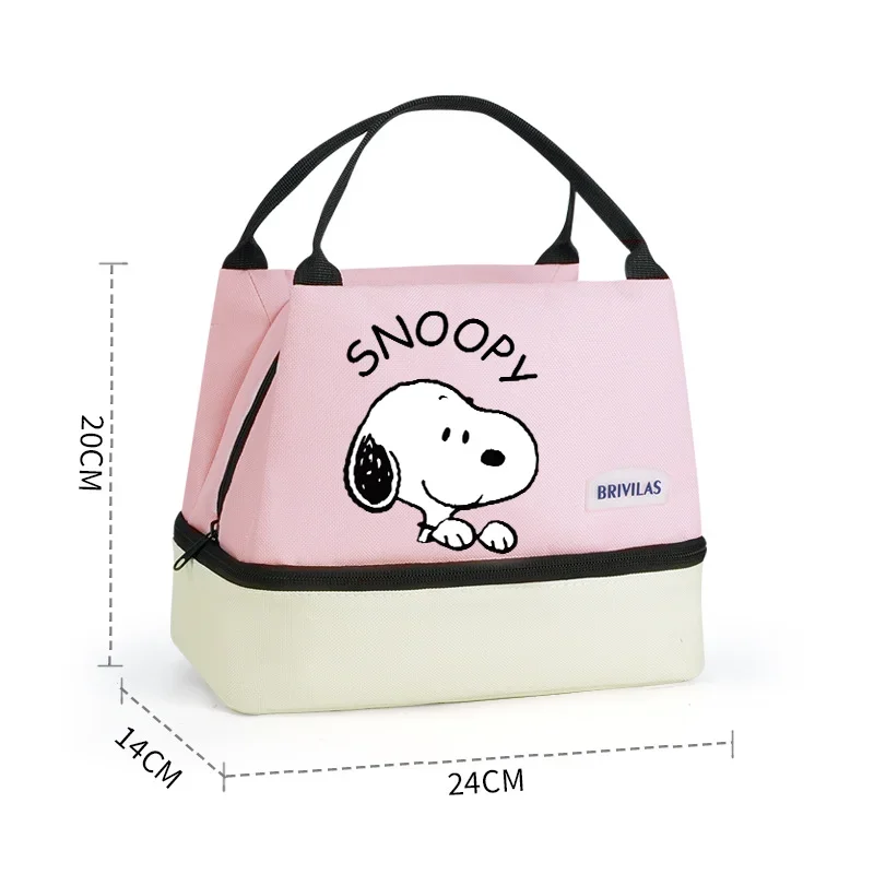 Snoopy Insulated Lunch Bag Insulation Bento Pack Aluminum Foil RiceBag Meal Pack IcePack Kid Bento Lunch Handbag Birthday Gift thumbnail 4