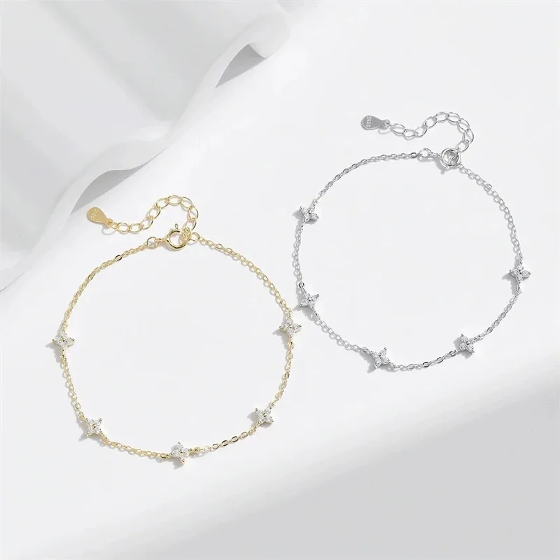 New Crystal Flower Stainless Steel Bracelet Women Fashion Personality Korean Bracelet Jewelry Accessories Anniversary Gift thumbnail 6