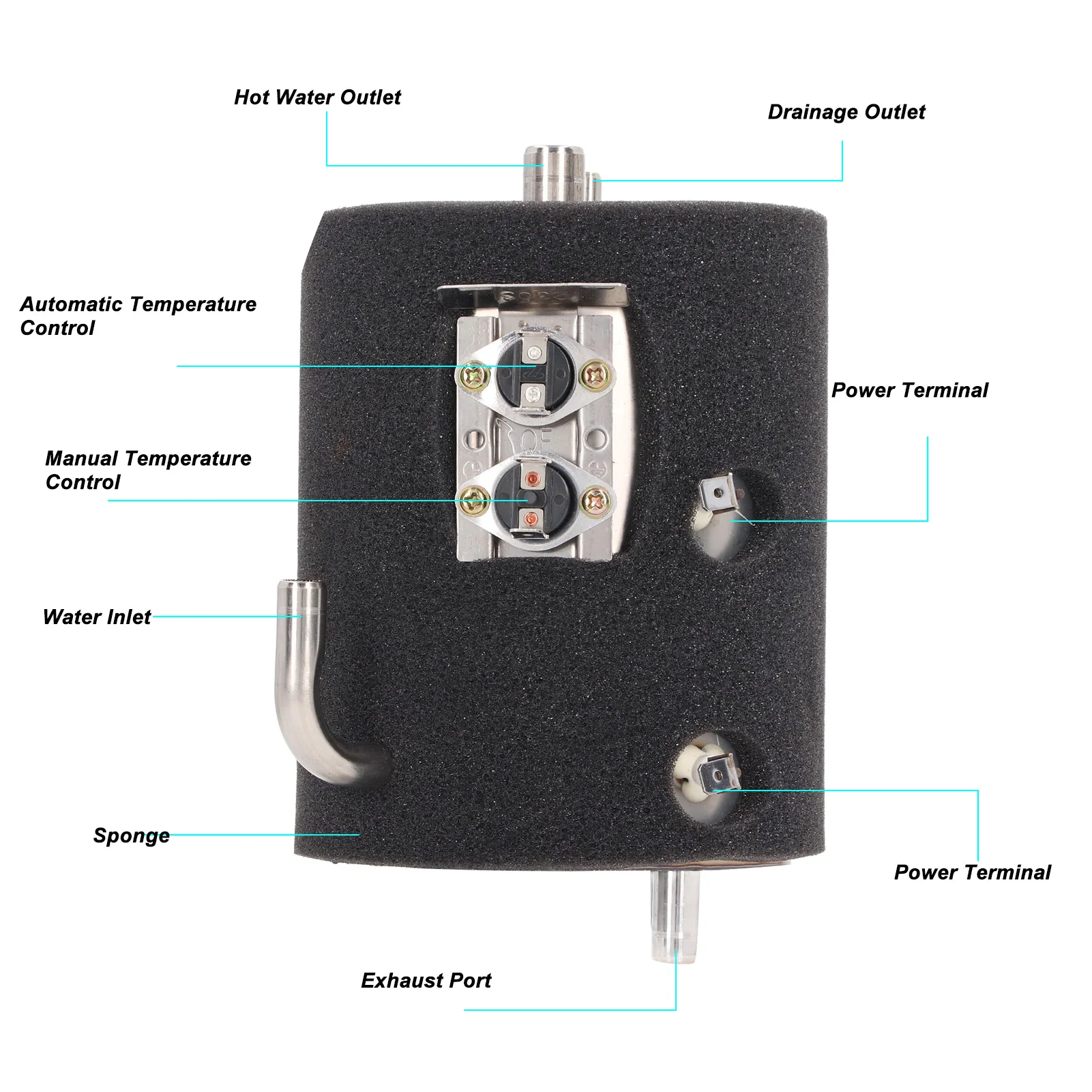 Water Dispenser Heating Tank Stainless Steel 1L Capacity Water Purifier Heating Hot Water Tank thumbnail 6