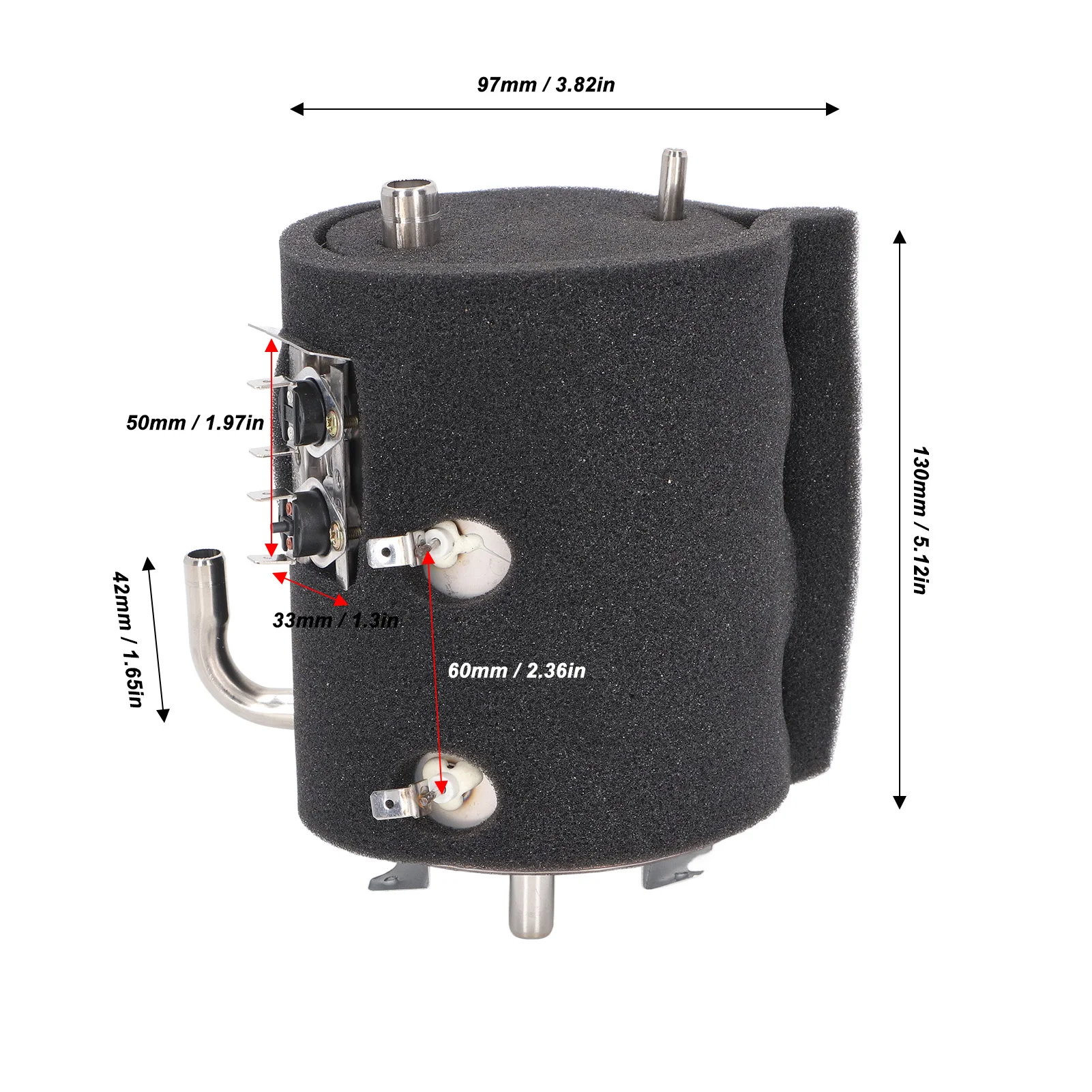 Water Dispenser Heating Tank Stainless Steel 1L Capacity Water Purifier Heating Hot Water Tank thumbnail 5