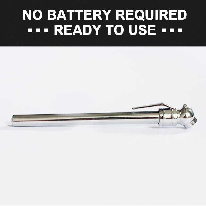 SEAMETAL 5-50PSI Vehicle Tire Air Pressure Gauge High Precision Pressure Measuring Pen for Vehicles Tester Dual Head Gauge Tool thumbnail 2