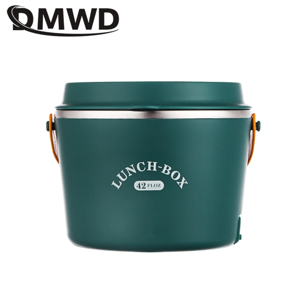 12V/24V Portable Electric Lunch Box for car and home 110/220V Thermal Food Heater 1.2L Rice Cooker warmer Stainless steel liner thumbnail 2