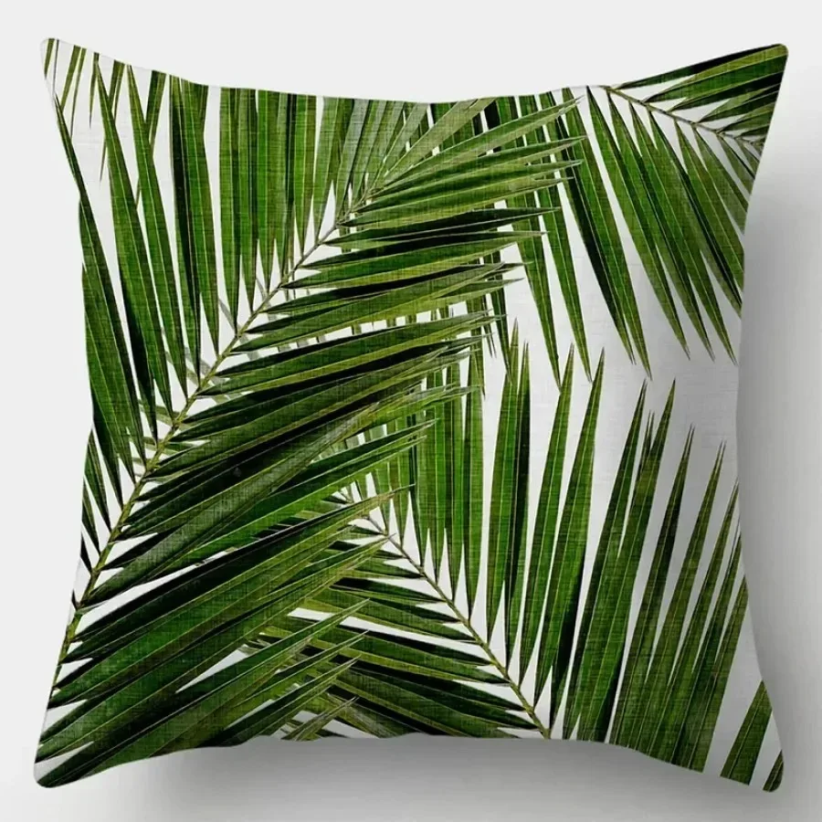 Living Room Luxury Art Home Sofa Simple Cushion Pillowcase Tropical Plant Print Decorative Cushion Cover thumbnail 4