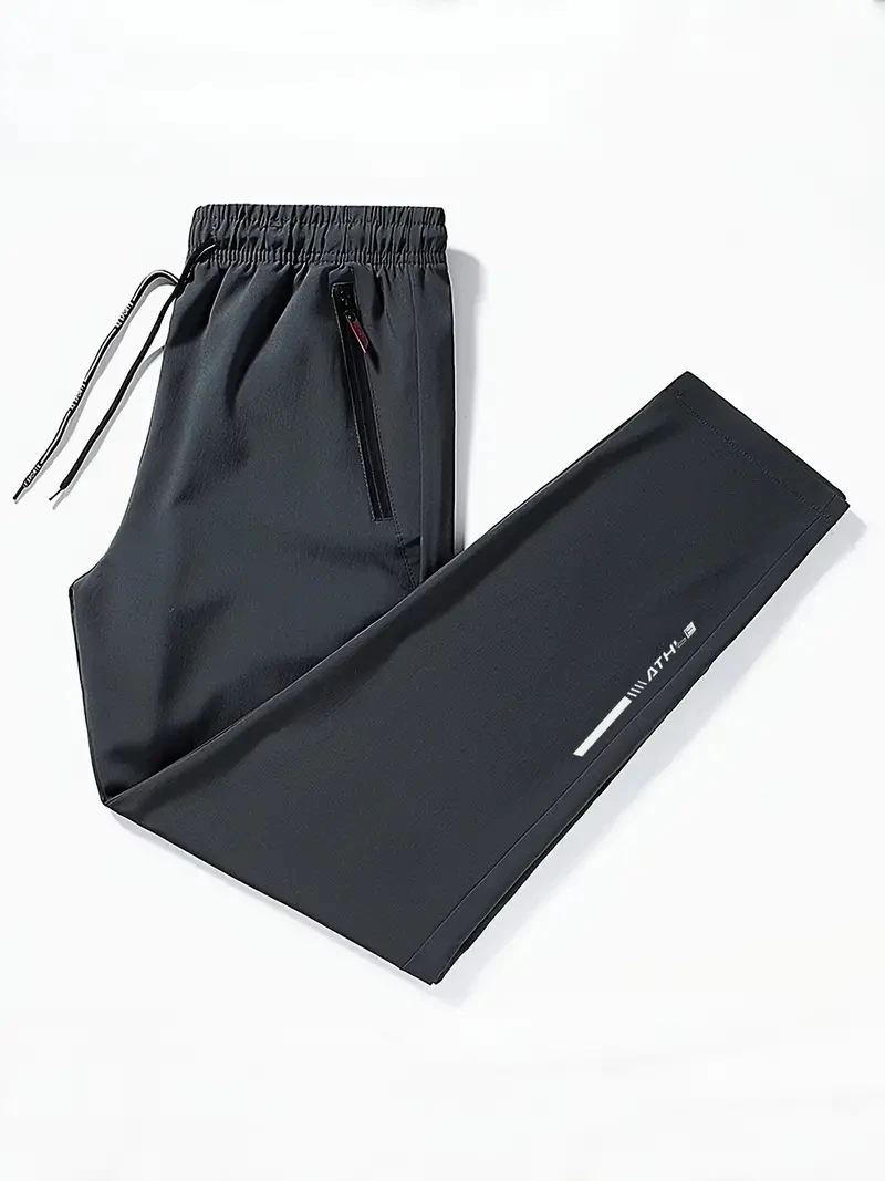 Soft Men's Casual Straight Pants Stretch Elastic Waist Jogger Korean Classic Blue Black Gray Brand Trousers Plus Size thumbnail 5