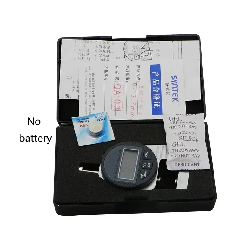 SHANHR 0-10mm/ 0.01 mm/inch Small Digital Thickness Gauge Large LCD Pocket Digital Dial Indicator Thickness Meter thumbnail 5