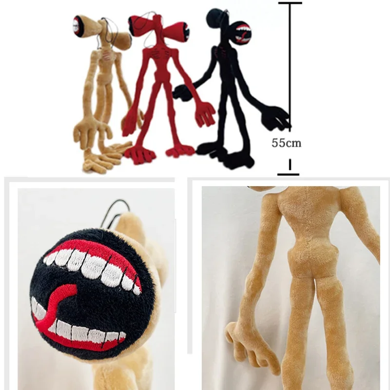55CM Bendable Siren Head Plush Toys Office Decoration Standing Siren Head Stuffed Toy Desktop Ornaments  Plushie Dolls thumbnail 5