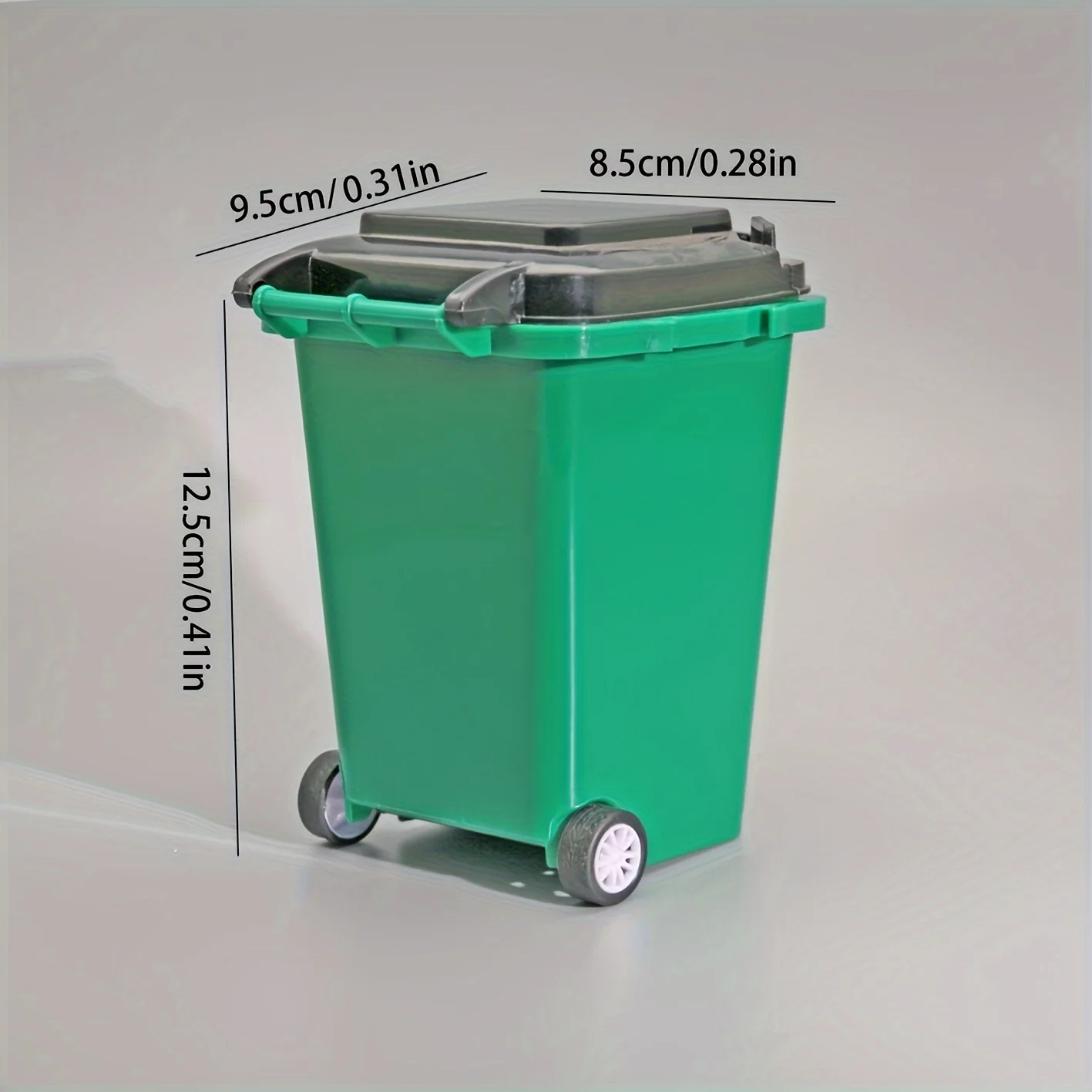 1pc Portable Mini Office Desk Trash Bin Pen Holder - Office Supplies Storage thumbnail 5