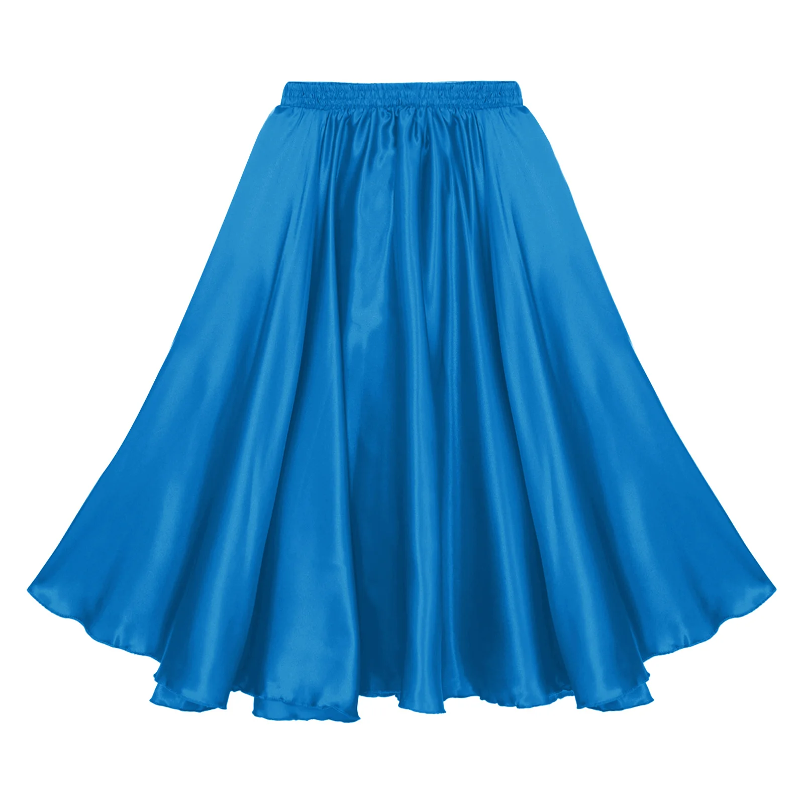 Kids Girls Spanish Flamenco Skirt Bullfight Dance Dress Gypsy Long Skirts Dancer Performance Costume Latin Tango Belly Dancewear thumbnail 5