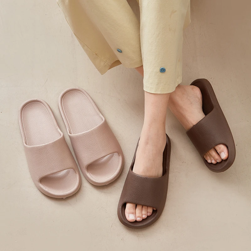 EVA Men Sandals Flip Flops Man Slippers Solid Color Non-slip Soft Sole Comfortable Shower Slippers Outdoor Couple Shoes Summer thumbnail 4