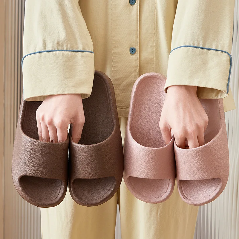 EVA Men Sandals Flip Flops Man Slippers Solid Color Non-slip Soft Sole Comfortable Shower Slippers Outdoor Couple Shoes Summer thumbnail 3