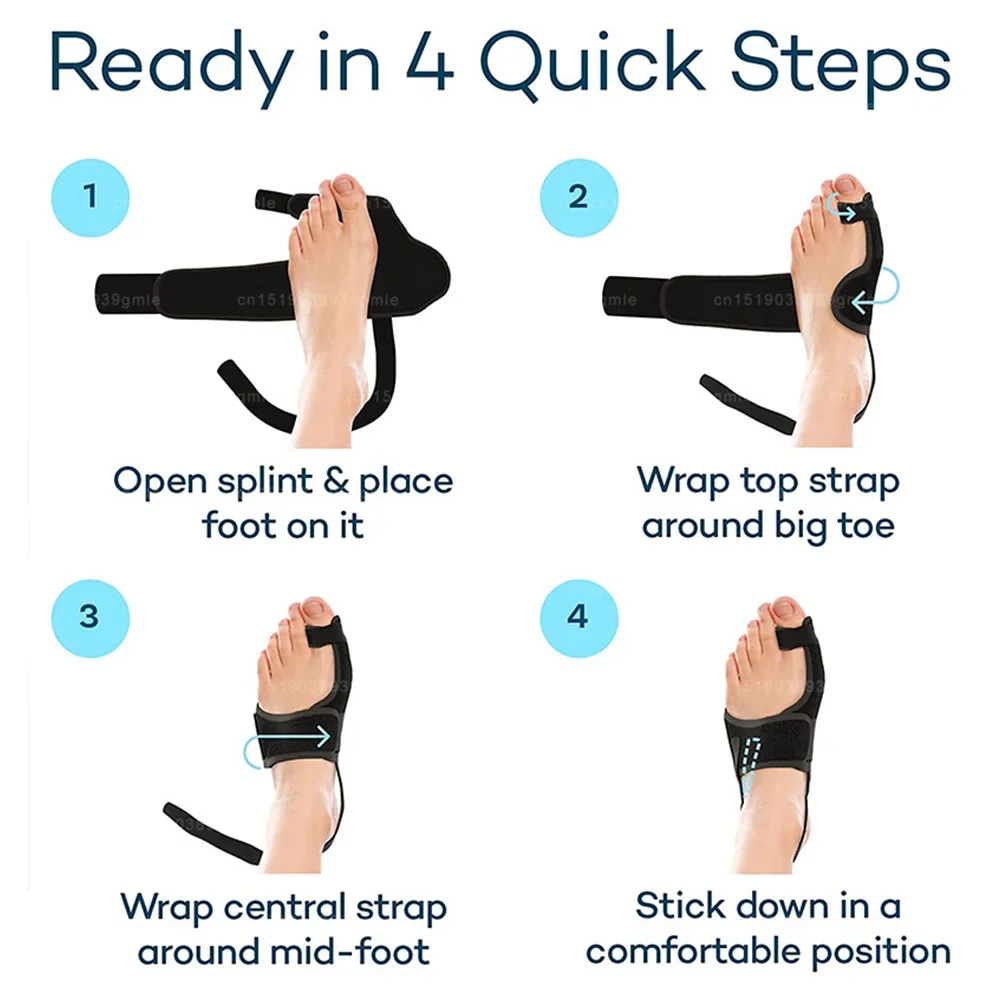 Hallux Valgus Correction Foot Corrector Bunion Splint Big Toe Straightener Orthopedic Corrector Pedicure Bunion Protector Toes thumbnail 5
