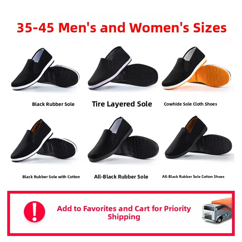 Beijing Men's Breathable Work Shoes Full Black Injection Moulded Sole Women's Labor Protection Tire Bottom Single Shoes thumbnail 3