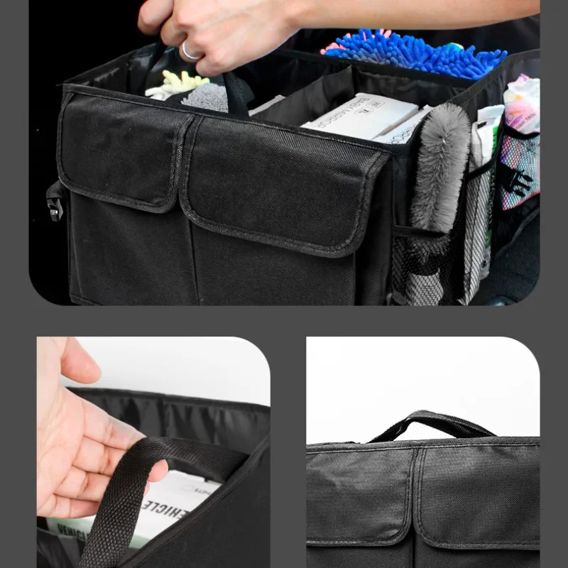 Big Capacity Car Storage Box Car Trunk Organizer Storage Tool thumbnail 6