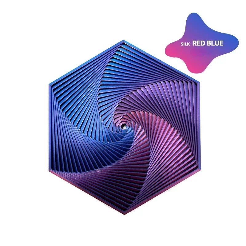 3D Printed Fractal Fidget Hexagon 7cm Portable Playing Sensory Anti-stress Toy Desktop Ornament Kid Toy Visual Gifts Mystery Box thumbnail 3