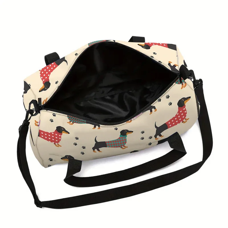 Cartoon Dog Large Capacity Luggage Bag  For Boy And Girls Best Gifts 2D Flat Cartoon Travel Duffels Hand Bag For Children thumbnail 3