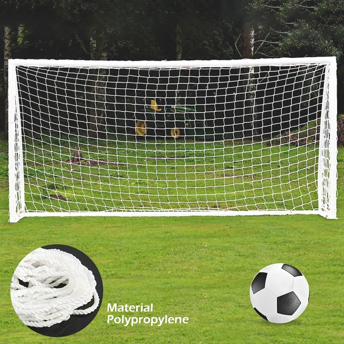 Full Size Football Net For Soccer Goal Post Junior Sports Training 1.8M X 1.2M ​2.4M X 1.8M ​​3.6M X 1.8M Football Net High Qual thumbnail 3