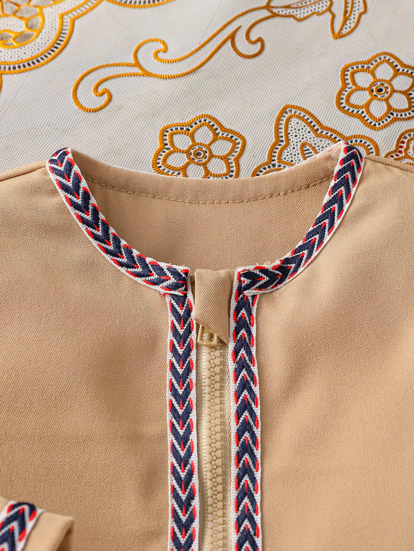 2Pcs Baby Boys All Seasons Long Sleeve For 1-3Y Fit Middle East Sets Clothing Wear National Style Clothes Suits thumbnail 3