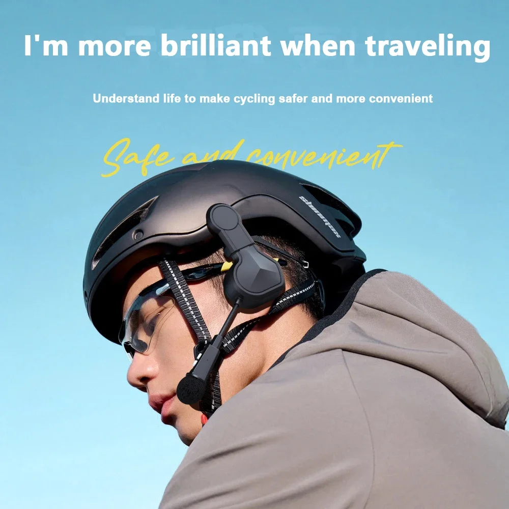 Motorcycle Bluetooth Headset with Clip Holder, Wireless Stereo Moto Helmet, Music Player, Handsfree Earphone thumbnail 3