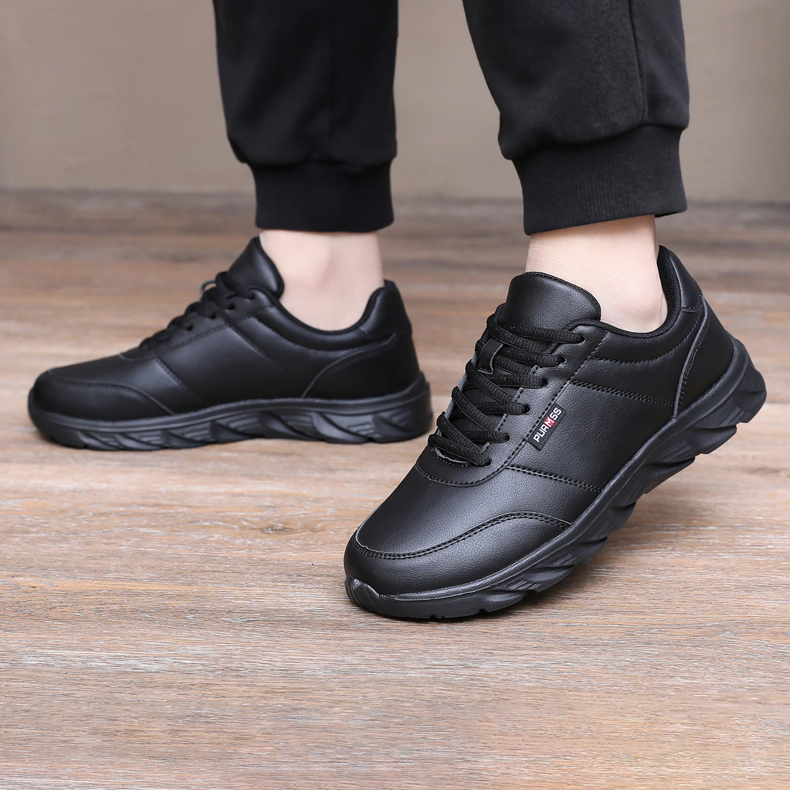 Men Shoes Soft Moccasin Shoes Comfortable Casual Shoes for Men Solid Black White Walking Men Sneakers Footwear Plus Size 39-46 thumbnail 4