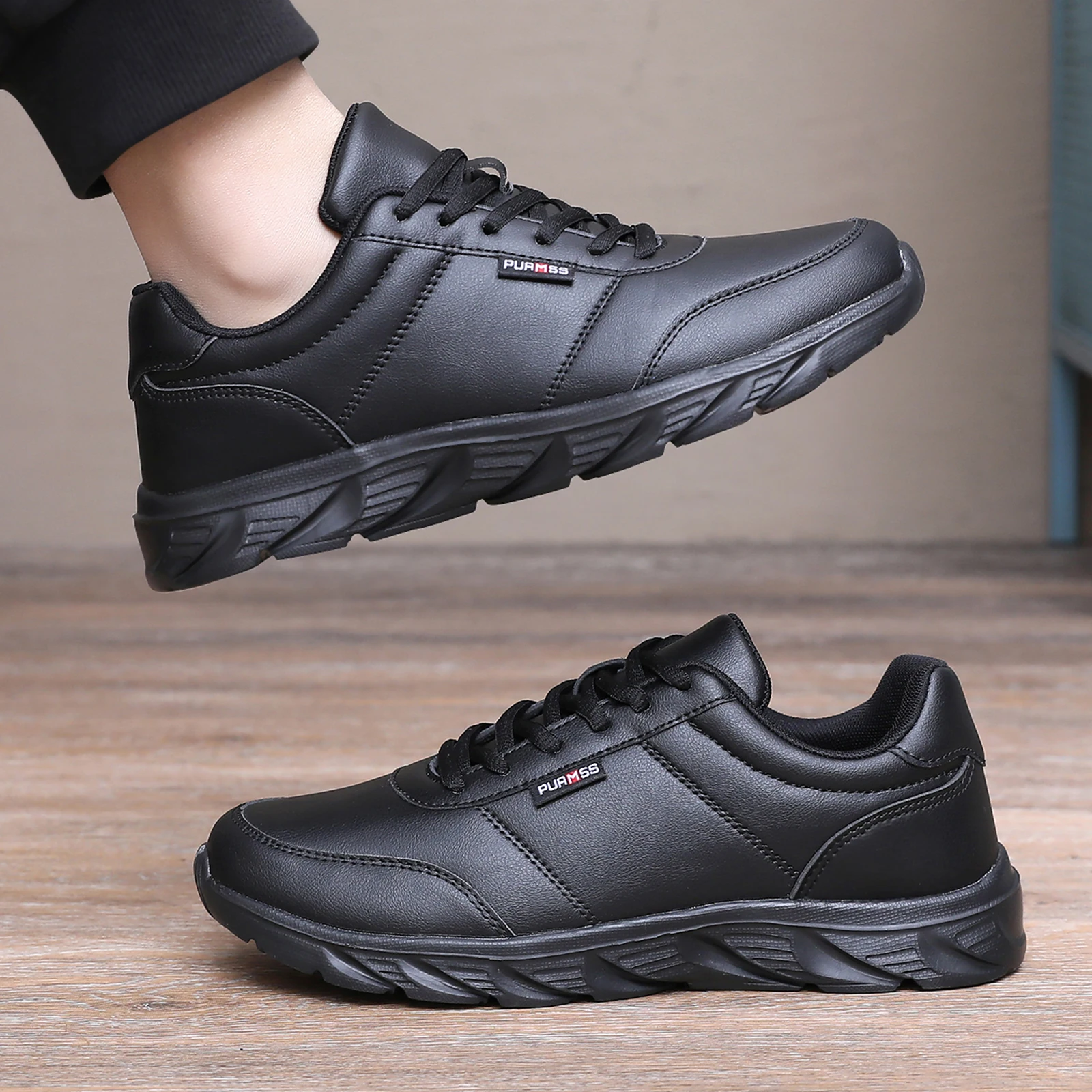Men Shoes Soft Moccasin Shoes Comfortable Casual Shoes for Men Solid Black White Walking Men Sneakers Footwear Plus Size 39-46 thumbnail 2