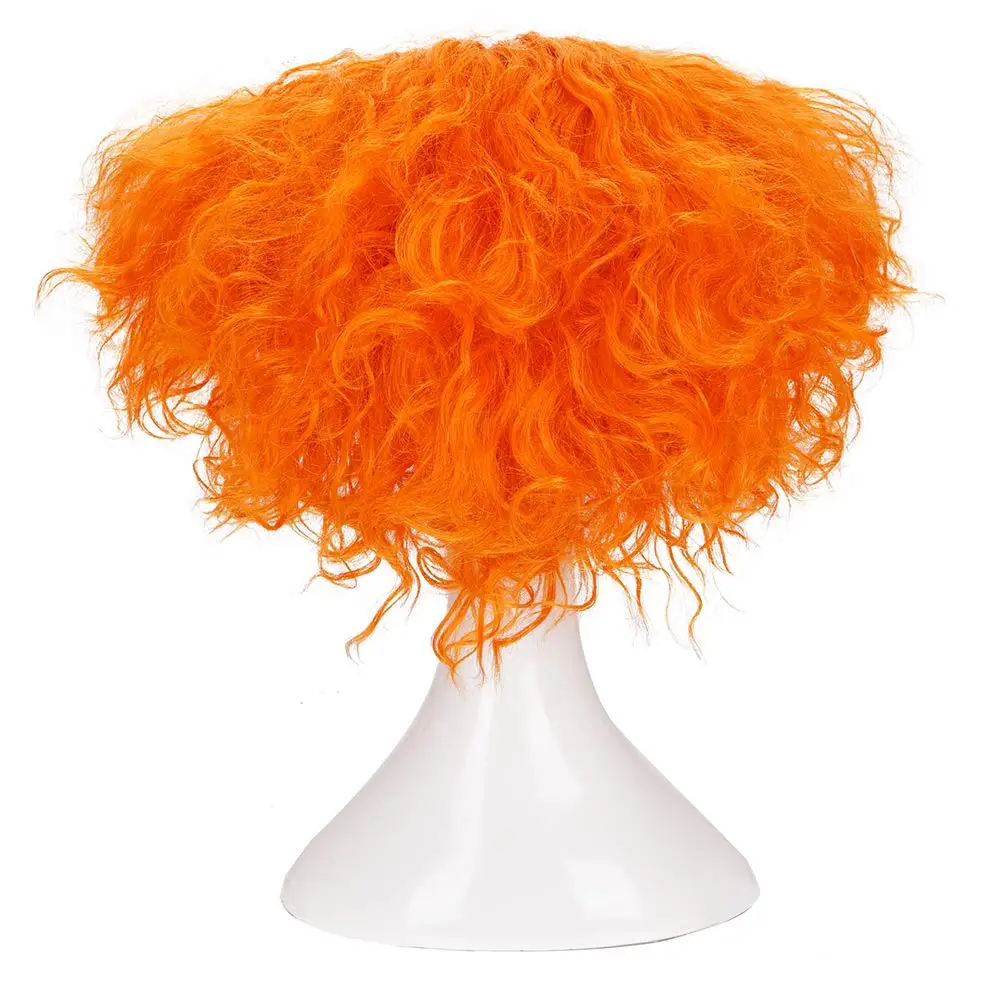 Alice Through the Looking Glass Synthetic Short Curly Hair Party Mad Hatter/Tarrant Hightopp Costume Wig Halloween Party Costume thumbnail 2