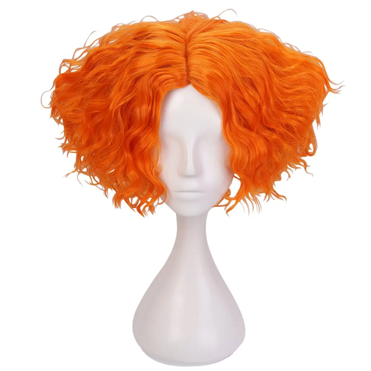 Alice Through the Looking Glass Synthetic Short Curly Hair Party Mad Hatter/Tarrant Hightopp Costume Wig Halloween Party Costume thumbnail 3