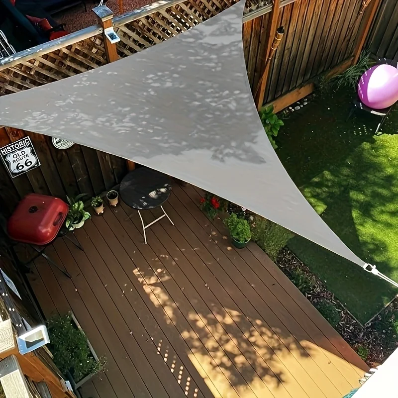 Multi-size Triangle Sun Shade Sail Waterproof Outdoor Garden Patio Party Sunscreen Awing Sun Canopy For Beach Camping Pool thumbnail 3