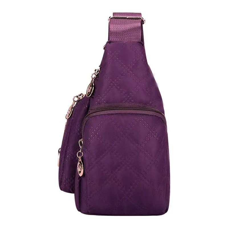 Square-shaped, versatile men's and women's crossbody bag, new style large bag, fabric bag, Oxford style shoulder bag, fashionabl thumbnail 2